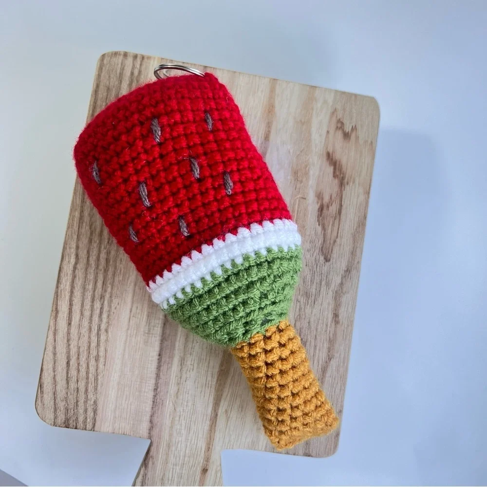 Handcrafted Giant Watermelon Popsicle Keychain